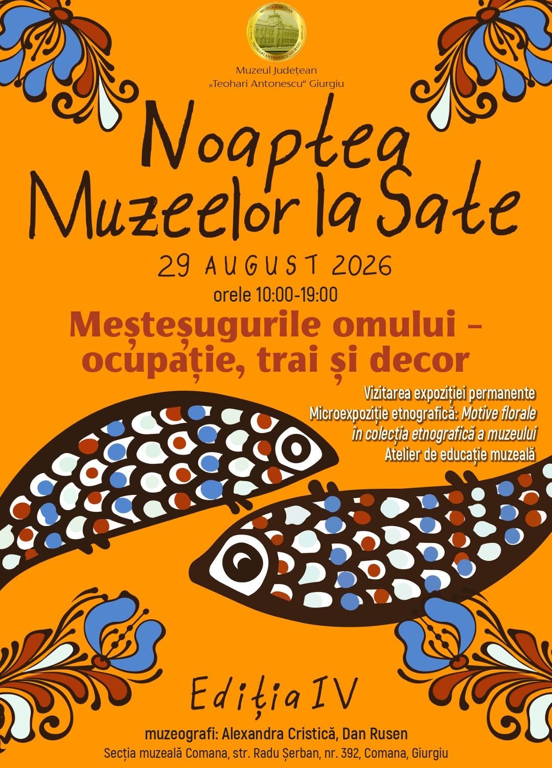 Noaptea muzeelor la sate 2026